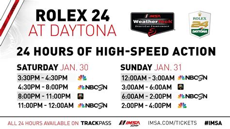 2019 daytona rolex 24 hour time sheets|2024 daytona 24 hours schedule.